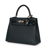 Hermes Kelly Sellier 25 Vert Rousseau Madame and Shiny Niloticus Crocodile Touch Gold Hardware