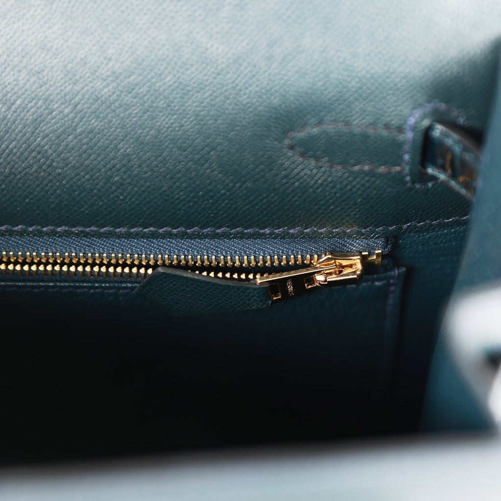 Hermes Kelly Sellier 25 Vert Rousseau Madame and Shiny Niloticus Croco