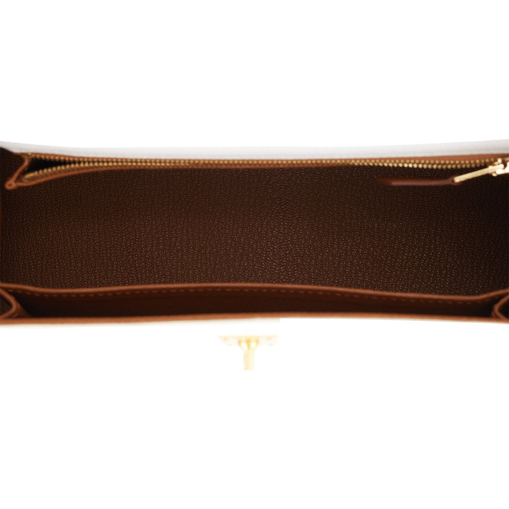 Hermes Kelly Sellier 25 Rouge Venetian Epsom Gold Hardware – Madison Avenue  Couture