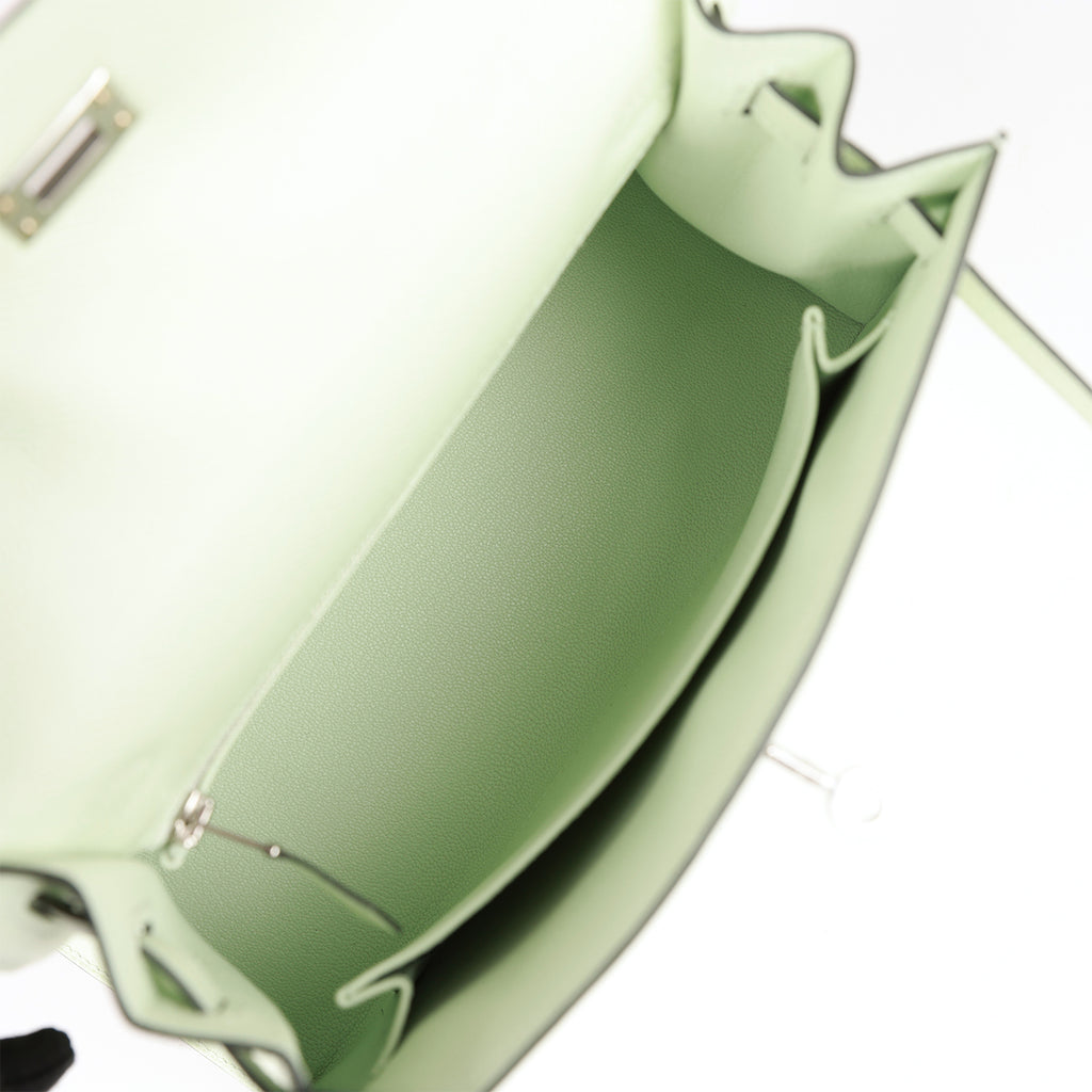 Hermès Vert Fizz Epsom Birkin Sellier 25 Palladium Hardware, 2022