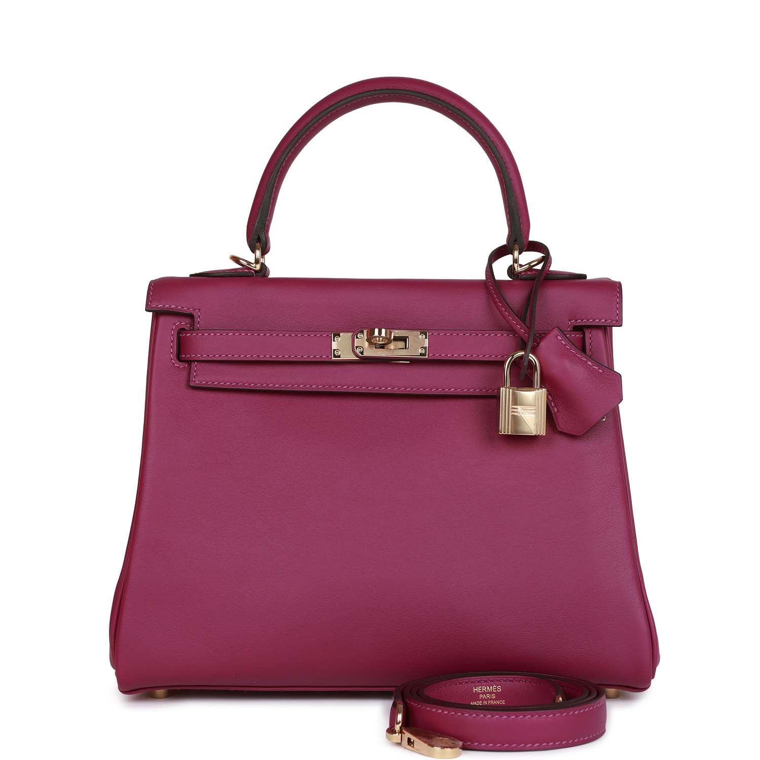 Hermes Kelly Retourne 25 Anemone Swift Permabrass Hardware – Madison ...