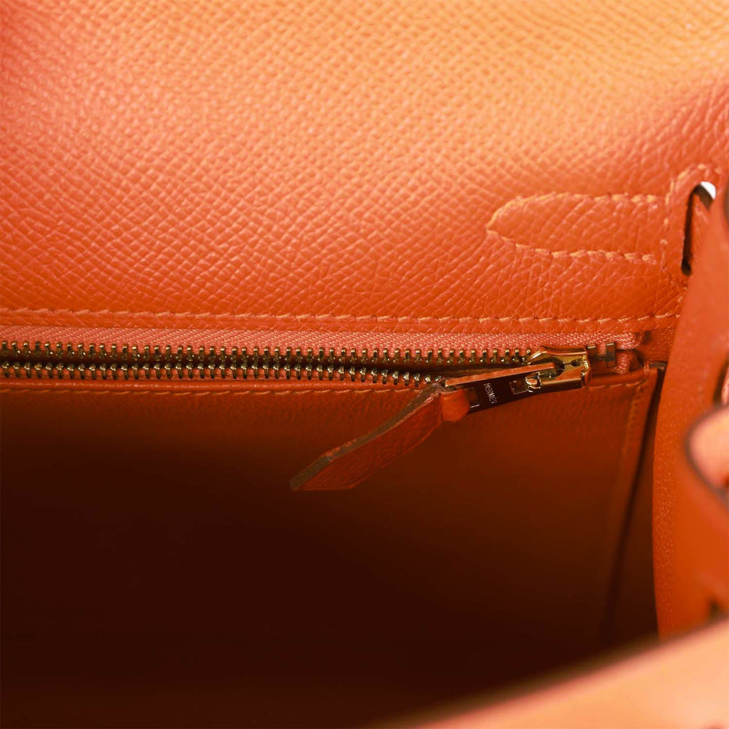 Hermes Kelly Sellier 25 Rouge Casaque Epsom Gold Hardware – Madison Avenue  Couture