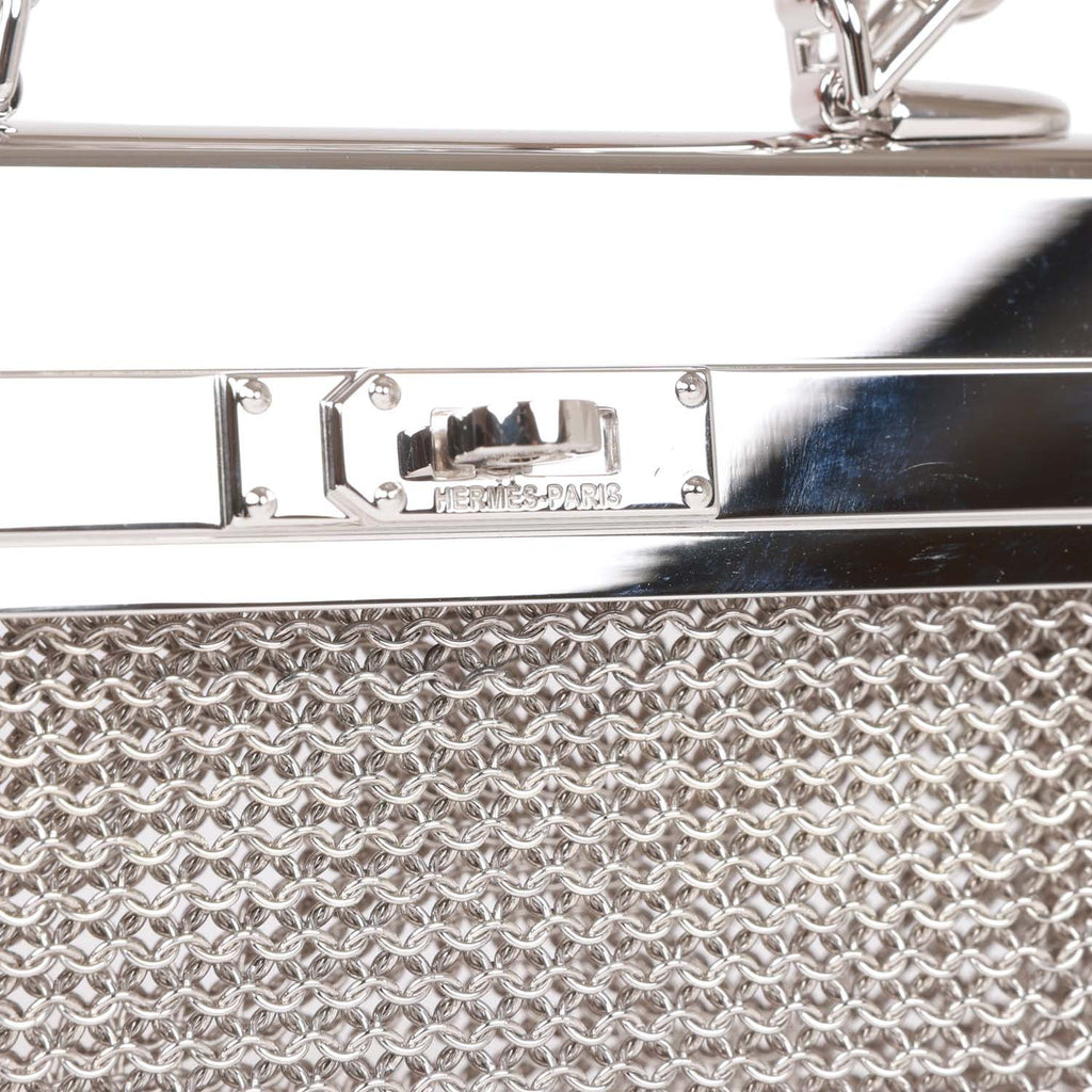 Ultra-Rare Hermès Kelly Sac Bijou in Stering Silver