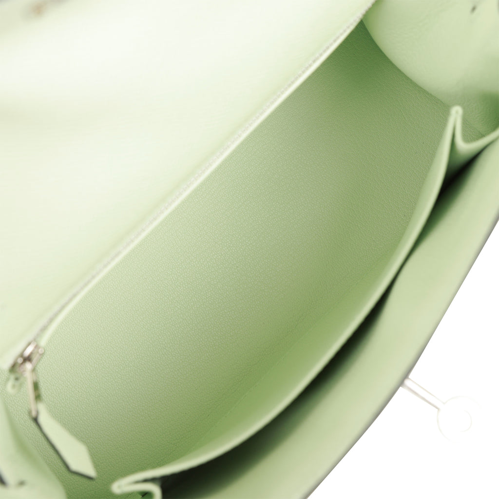 Hermès Vert Fizz Epsom Birkin Sellier 25 Palladium Hardware, 2022