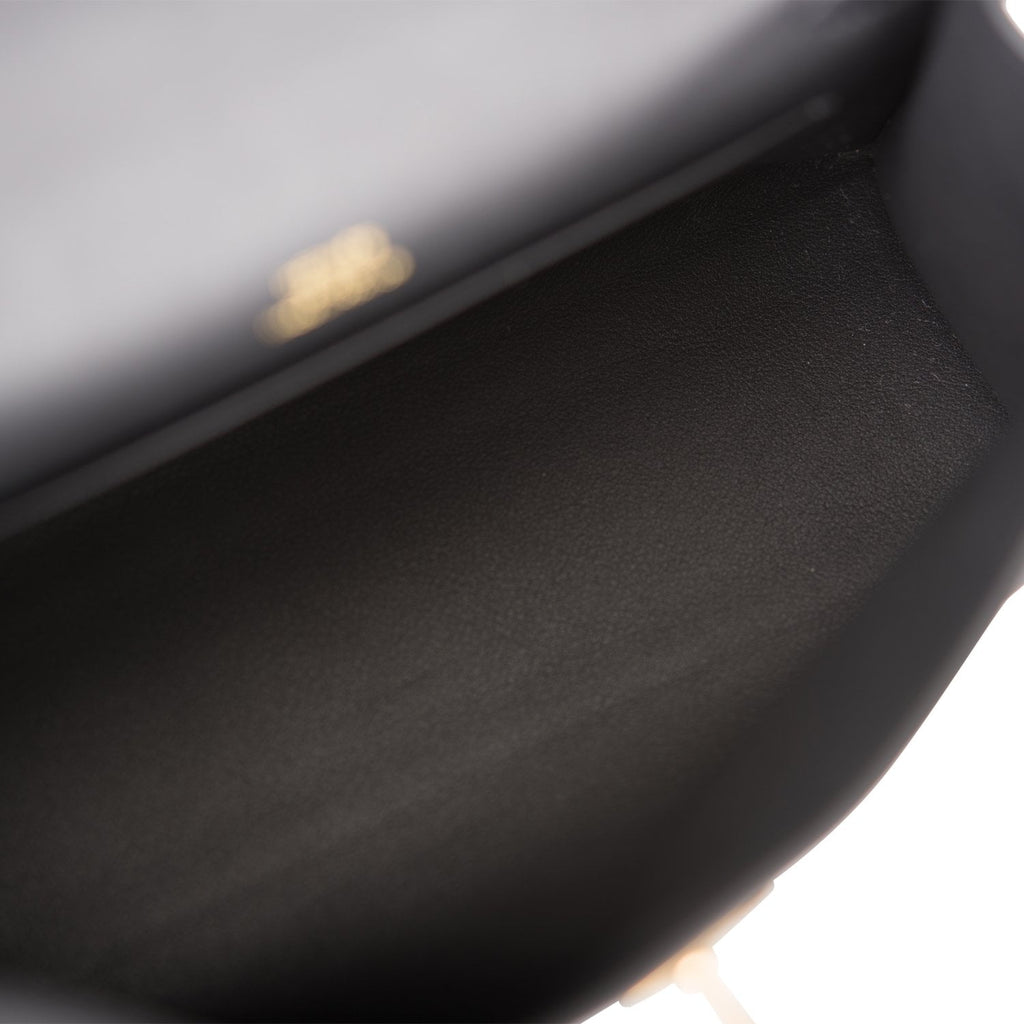 Hermès Kelly Mini Pochette Black Swift Gold Hardware