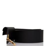 Hermes Kelly Pocket Bag Strap 105 Black Epsom and Swift Gold Hardware