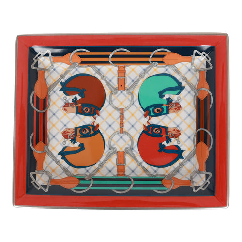 Hermes "Tatersale" Porcelain Change Tray