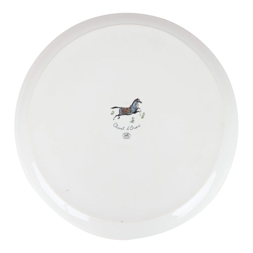 Hermes "Cheval D'Orient" Porcelain Tart Platter