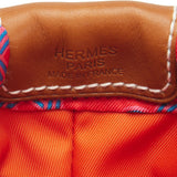 Hermes Fourbi 20 Rouge de Coeur Noeud Marin Silk and Barenia Palladium Hardware