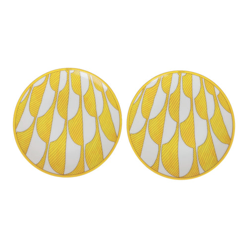 Hermes "Soleil D'Hermes" Porcelain Bread and Butter Plate Set