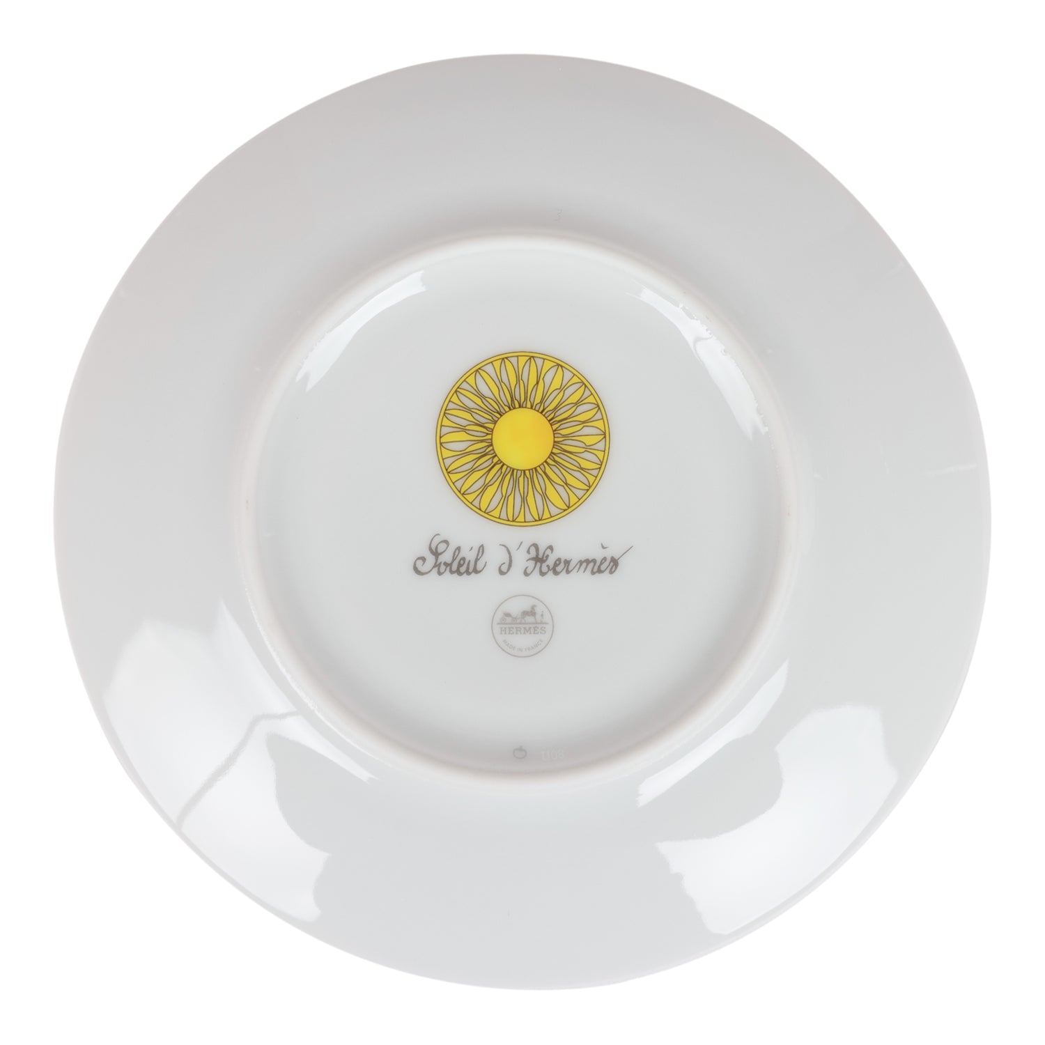 Hermes "Soleil D'Hermes" Porcelain Bread and Butter Plate Set Madison