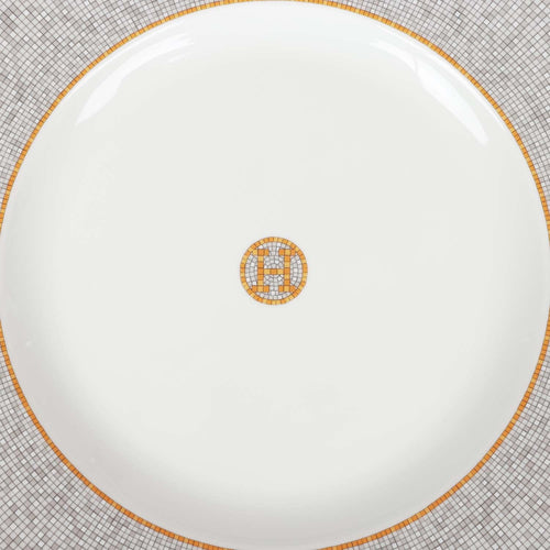 Hermes "Mosaique Au 24" Gold Presentation Plate Set