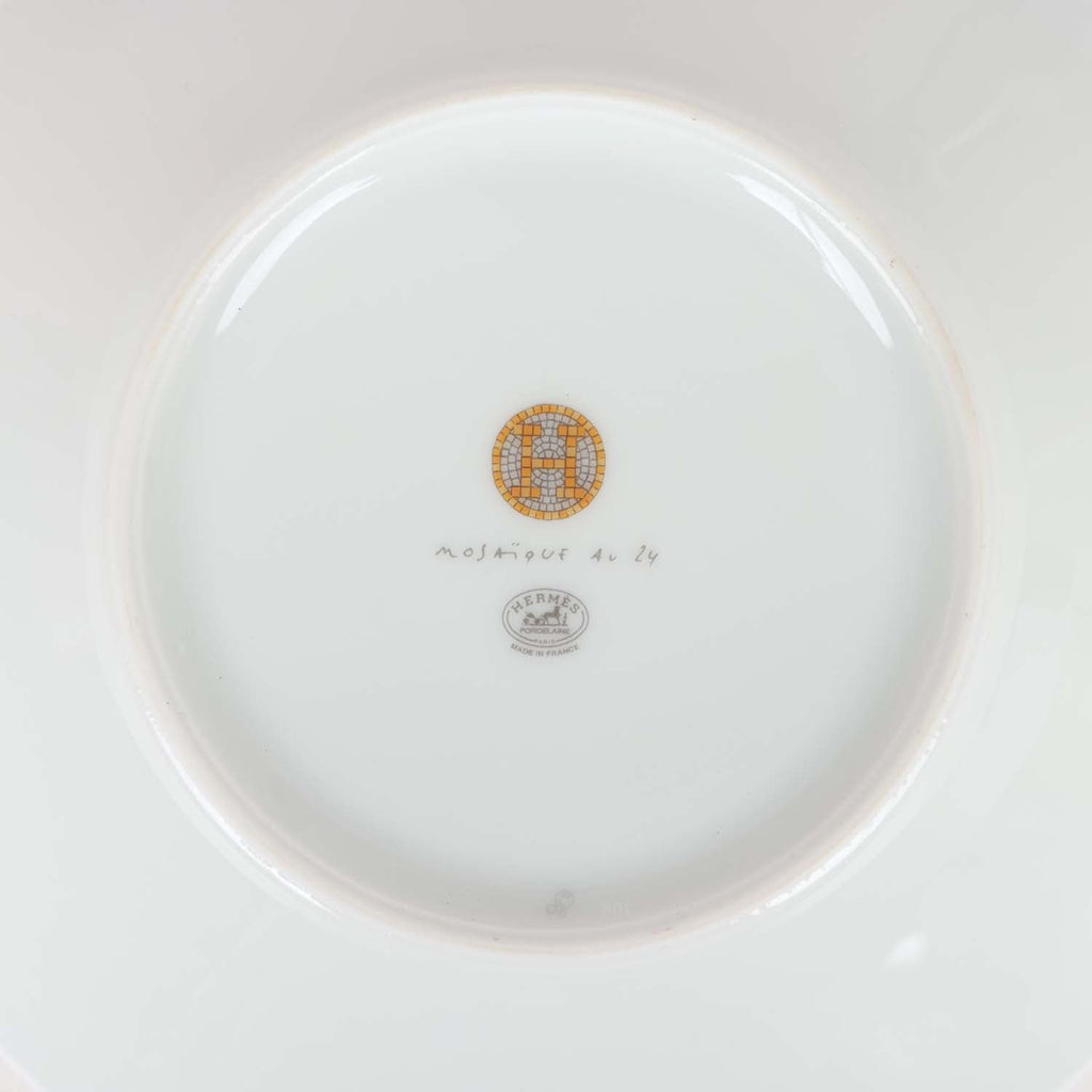 New HERMES Mosaique au 24 gold Porcelain Tea Sugar box, small model P026061P