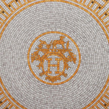 Hermes "Mosaique Au 24" Gold Dessert Plate Set