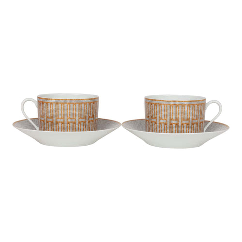 TRUST Porcelain coffee mugs and saucers set 12 pieces -zh-100