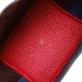 HERMES PICOTIN LOCK Eclat MM Clemence leather/Swift leather Blue frida –  BRANDSHOP-RESHINE