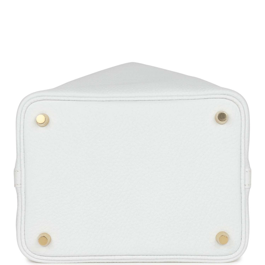 Hermes Picotin 18, Nata White with Gold Hardware, New in Box WA001