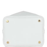 Hermes Picotin Lock 18 White Clemence Gold Hardware