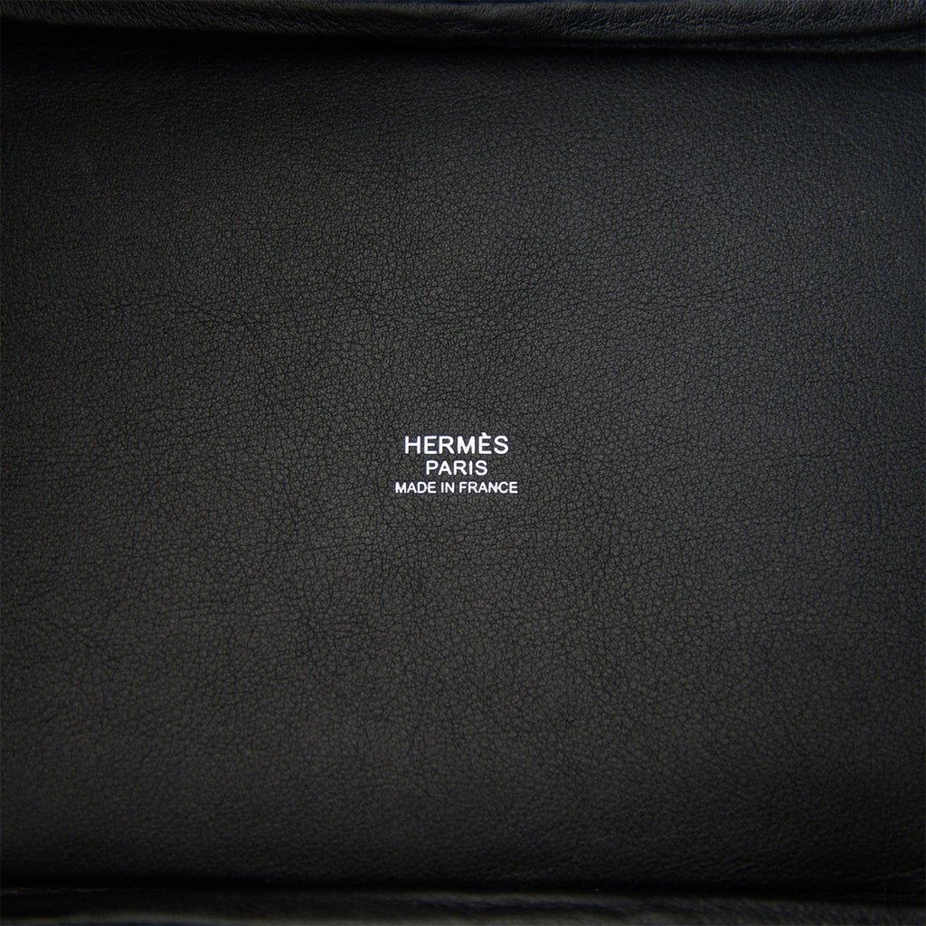 Hermes Picotin Cargo 18 Black Swift and Toile Canvas Palladium Hardware