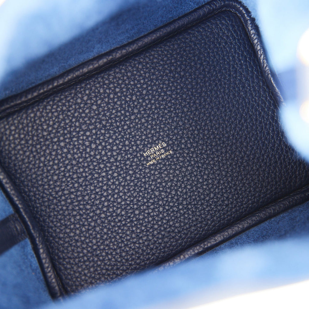 HERMES 2022 Picotin Lock 18 Bleu Nuit Clemence GHW *New - Timeless Luxuries