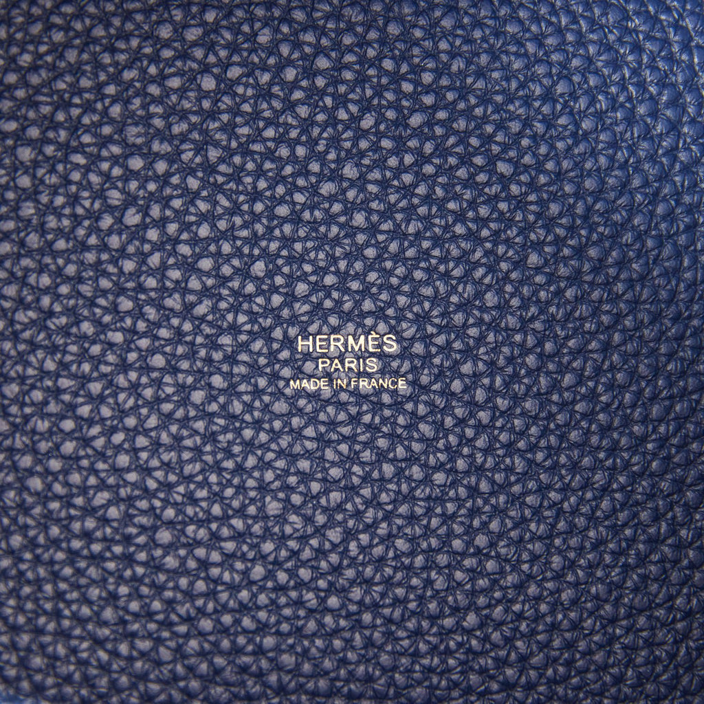 Hermès Picotin Lock 18 Tressage Light blue Leather ref.216348 - Joli Closet
