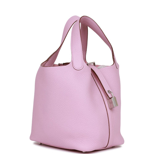 Hermes Picotin Lock 18 Mauve Sylvestre Clemence Palladium Hardware