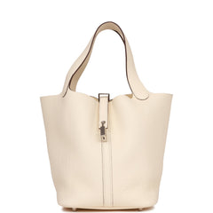 Hermes Picotin Lock 22 Nata Clemence Palladium Hardware