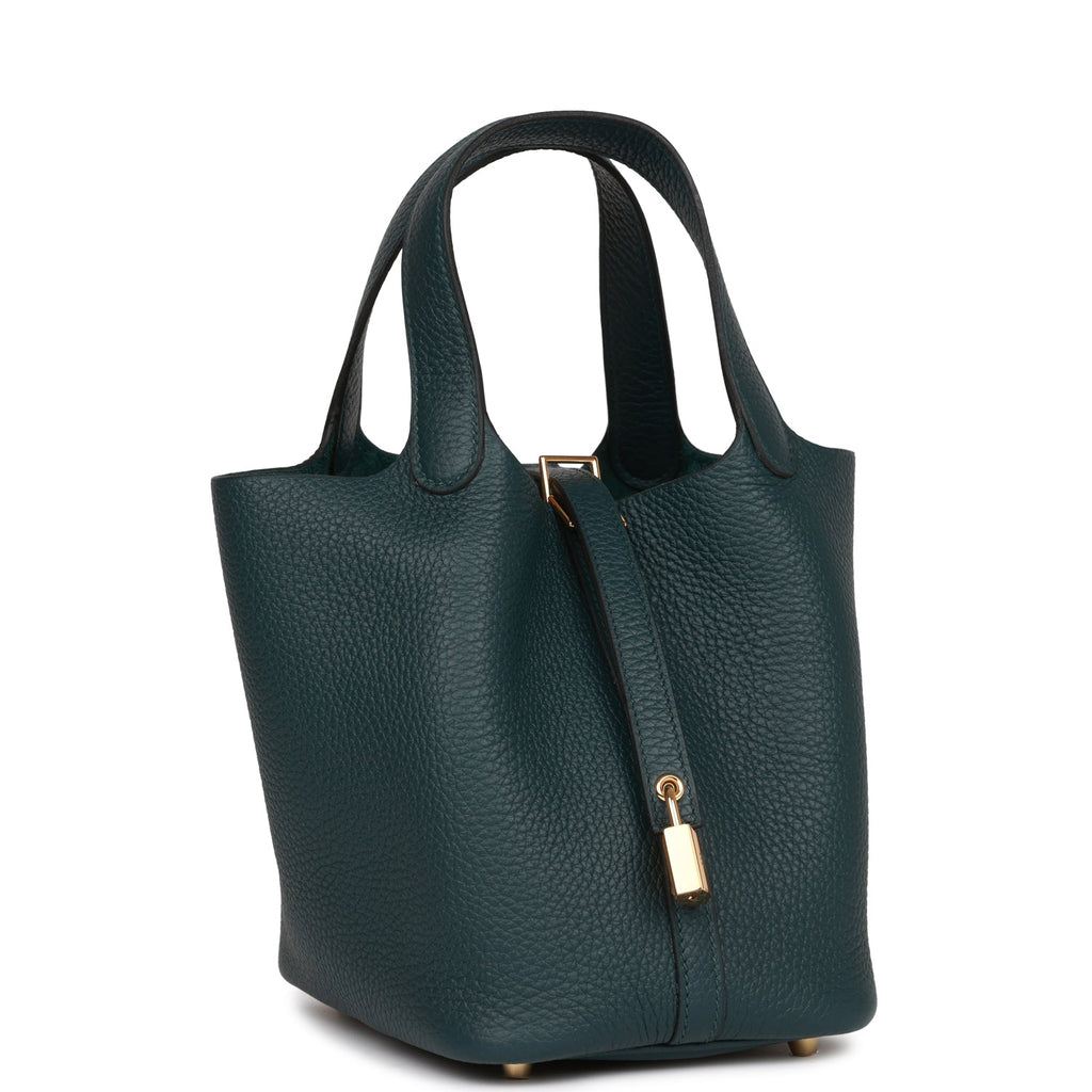 HERMES 2021 Picotin Lock 18 Vert Cypres Clemence GHW *New - Timeless  Luxuries