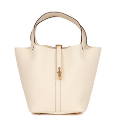 Hermes Picotin Lock 22 Nata Clemence Gold Hardware