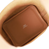 Hermès Picotin Lock Mini Lucky Daisy Brown Pink Silver hardware Leather  ref.761120 - Joli Closet