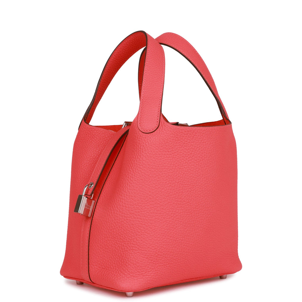 HERMES Picotin Lock PM Cargo Rose texas/Rouge sellier hand bag  800000110048000