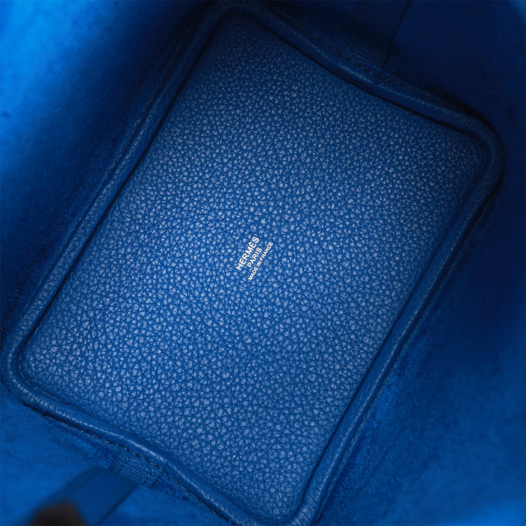 Hermès Bleu Pale Clémence Picotin Lock 18