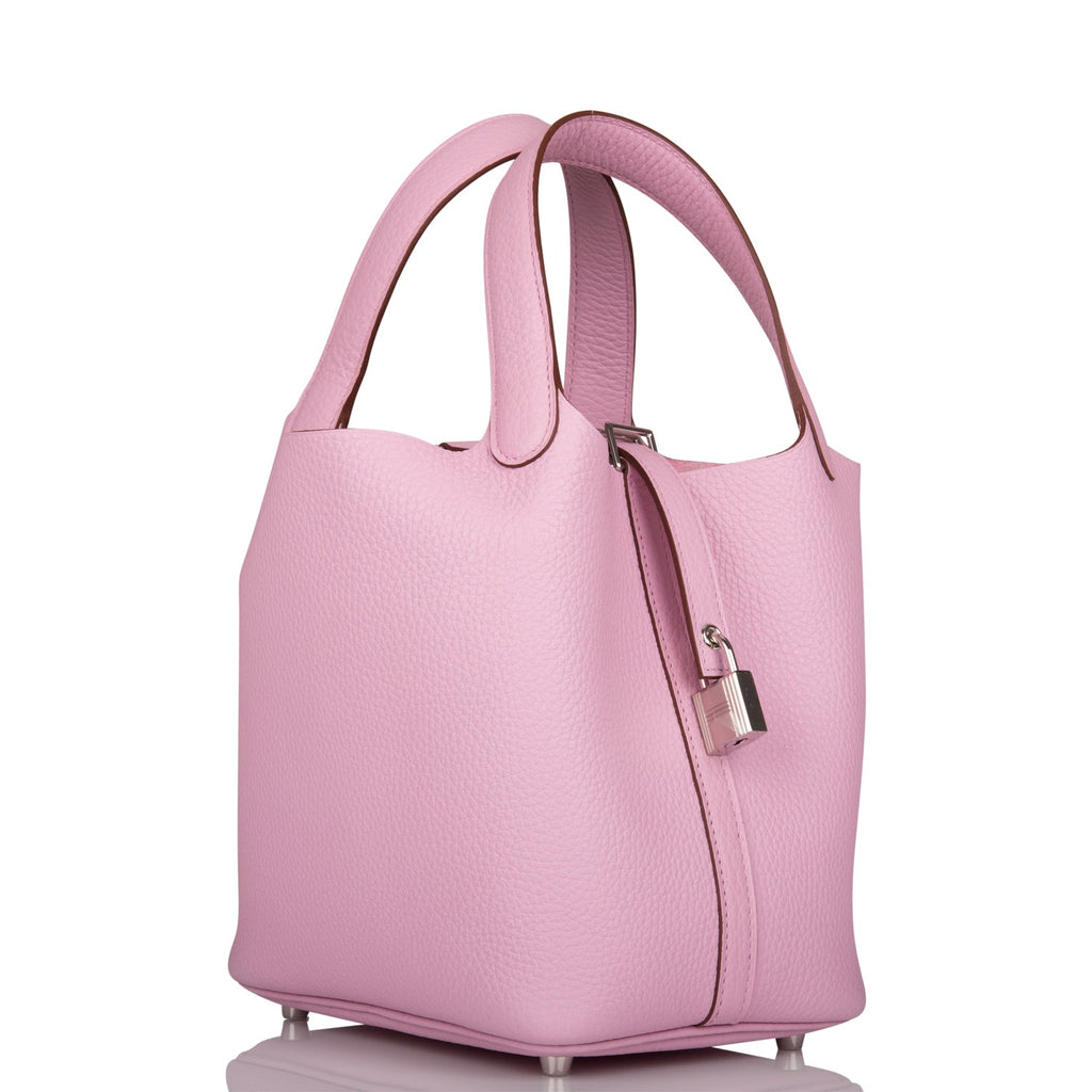 Hermès 2021 Clemence Picotin Lock 18 - Pink Handle Bags, Handbags -  HER560423