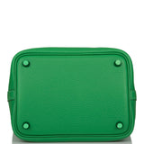 Hermes Monochrome Picotin 18 Bambou Clemence Green Hardware