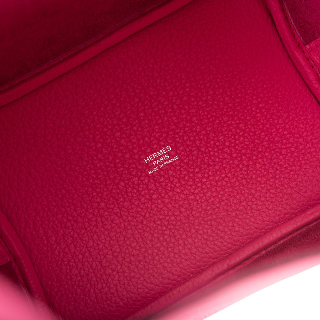 Hermès Picotin Lock Rose Mexico Clemence Monochrome 18 Pink Hardware, 2022 (Like New), Womens Handbag