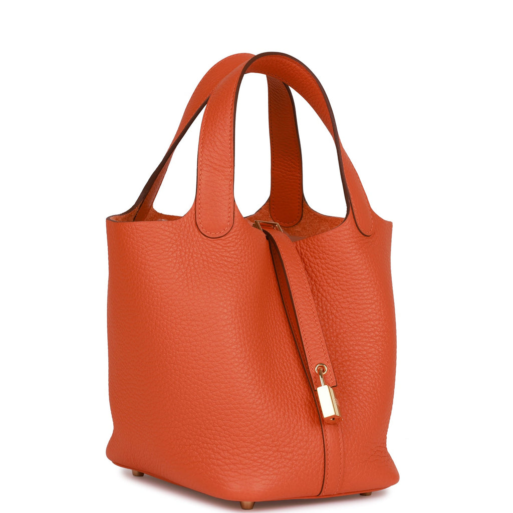 Hermes Orange Picotin Lock 18 Bag – The Closet