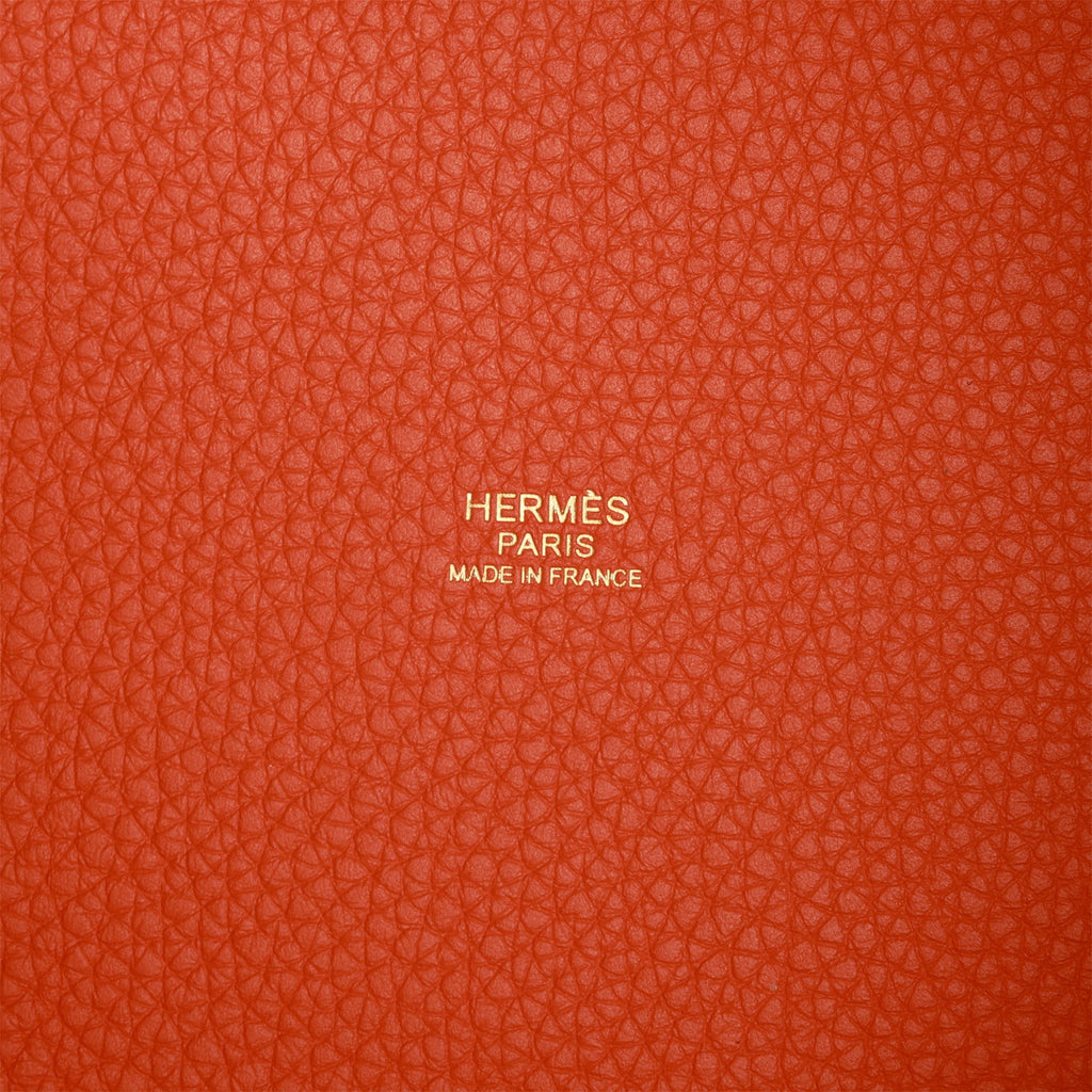 Hermès Picotin 18 Taurillon Clemence Orange