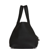 Hermes Black Clemence Picotin Lock 22cm Palladium Hardware