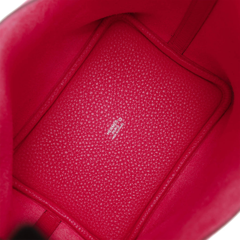 Hermès Picotin Lock 18 Touch Rose Azalea with Alligator Handle Taurillon  Clemence with Palladium Hardware