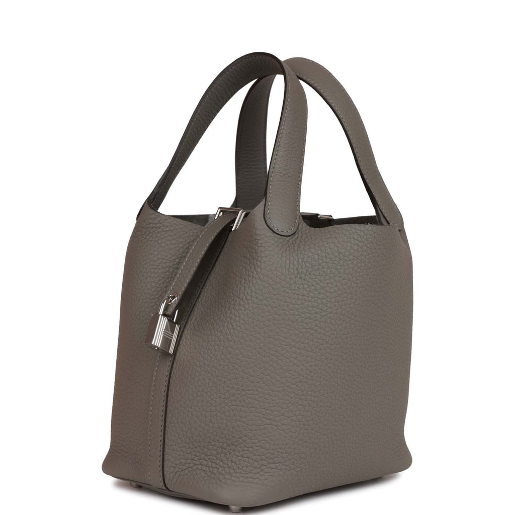 Hermès Picotin 18 Grey Leather ref.548880 - Joli Closet