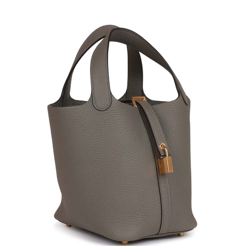 tas handbag Hermes In the Loop Gris Meyer GHW Bag #U