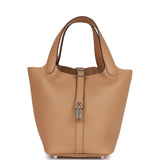Hermes Picotin Lock 18 Chai Clemence Palladium Hardware - Thumbnail View 1