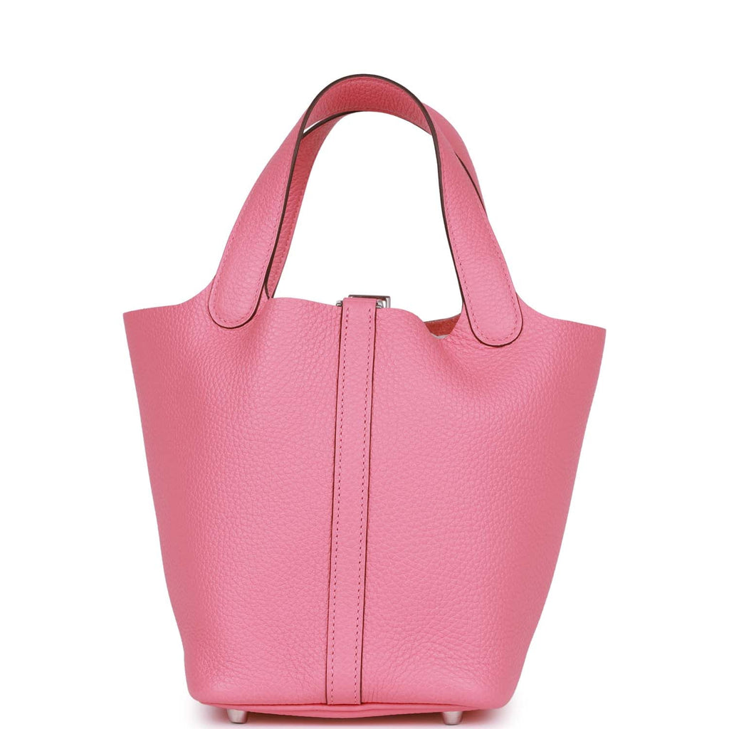 Hermès Rose Extreme Picotin of Clemence Leather with Palladium Hardware, Handbags and Accessories Online, Ecommerce Retail