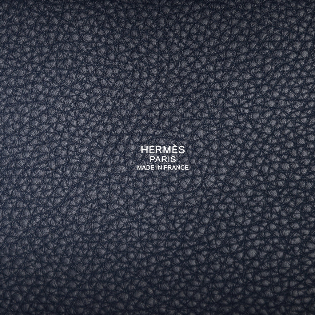 Hermès Picotin 33 Blue Clemence PHW 2012 - Klueles