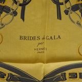 Pre-owned Hermes Vintage "Brides de Gala" Vert Giant Silk Shawl Scarf 90cm