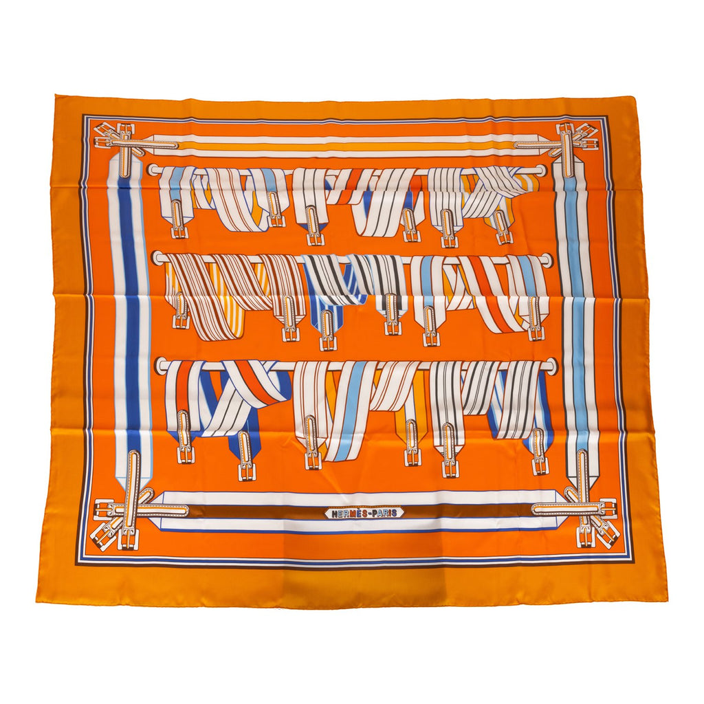 Hermes Les 12 Leopards Cashmere and Silk Shawl Scarf 140cm