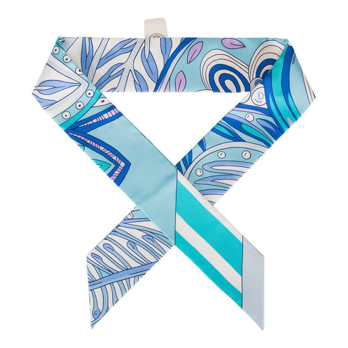 Hermes "Le Jardin de la Maharani" Silk Twilly Pair