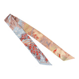 Hermes "Sous Le Charme D'Orphee" Ciel Silk Twilly Pair