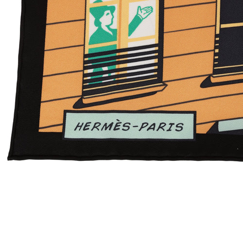 Hermes Gavroche Vert Amande Silk Pocket Square Scarf 45cm Pair Green Madison Avenue Couture