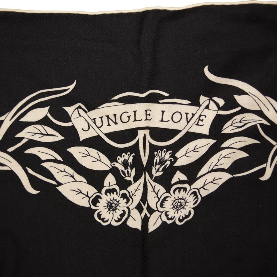 Hermes cashmere silk 54" x 54" shawl Jungle Love scarf